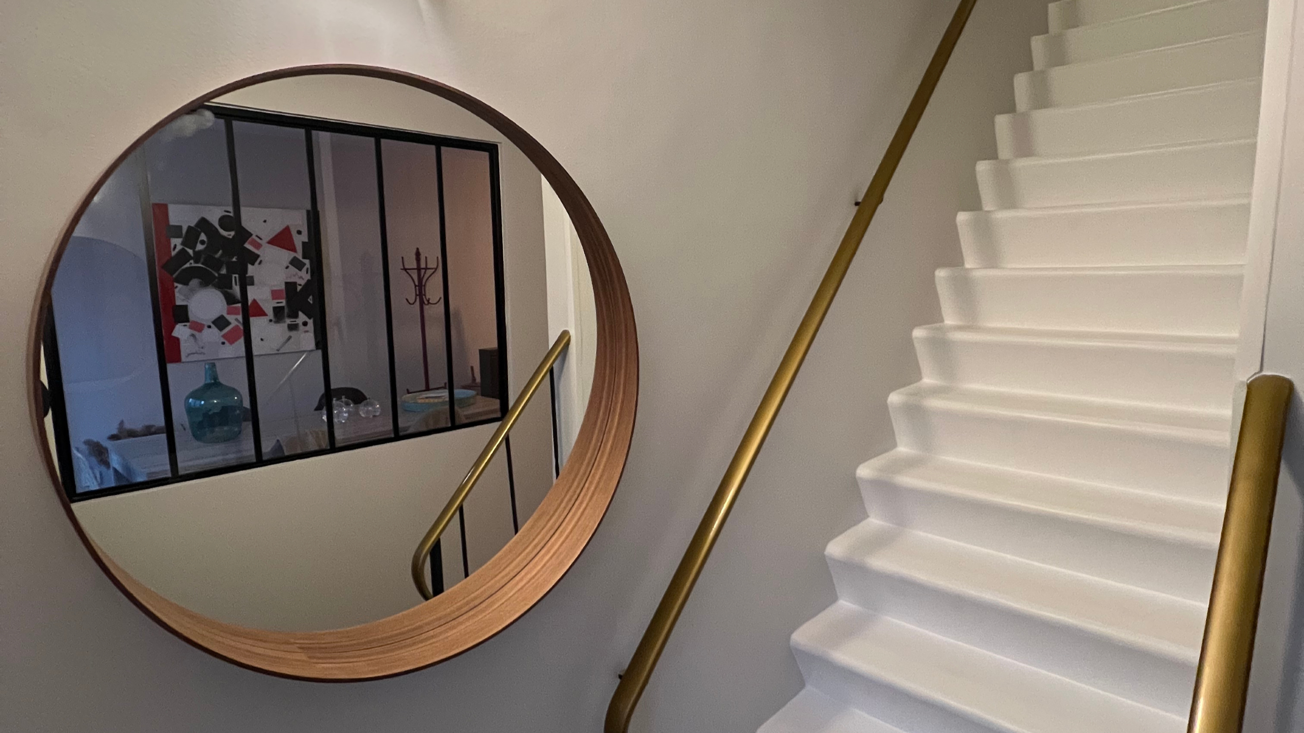 Reprise escalier béton,Peinture escalier et peinture murs