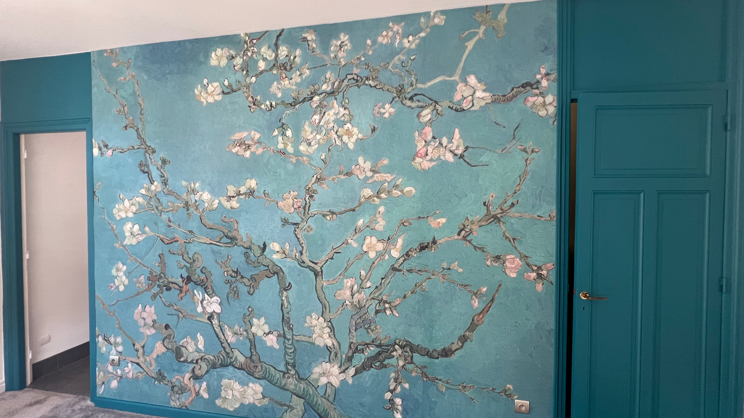 Pose tapisserie et peinture murs/boiseries